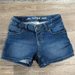 Cat & Jack Blue Stretch Denim Shorts